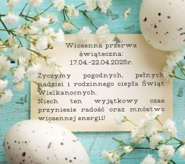 Wiosenna przerwa świąteczna
